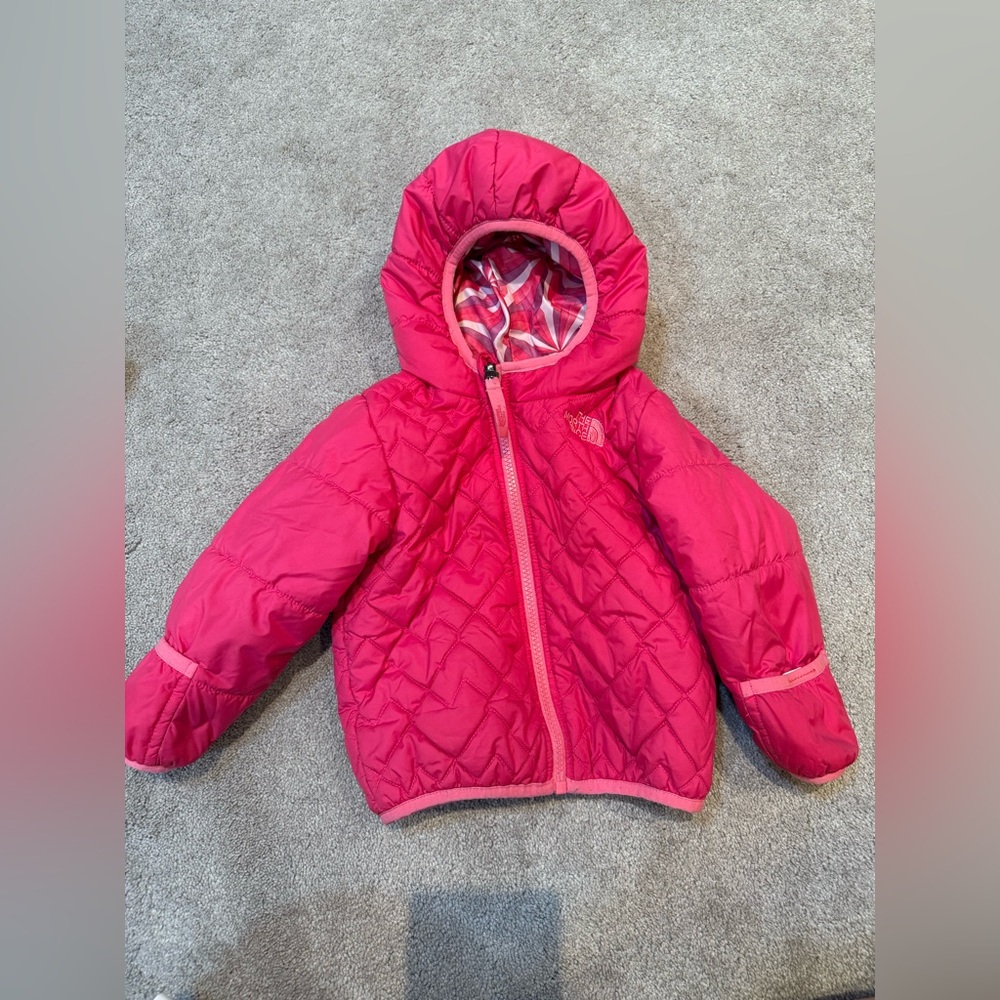 Toddler Quilted Hooded Reversible Jacket